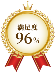 満足度96％